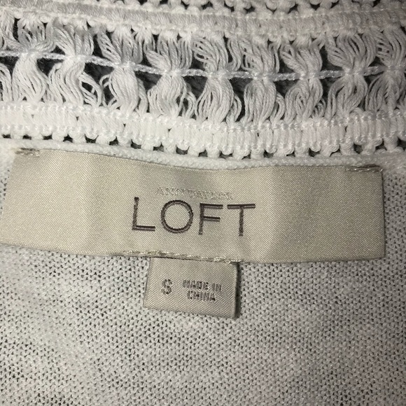 Loft Women’s Top Sz Small White - Picture 9 of 9